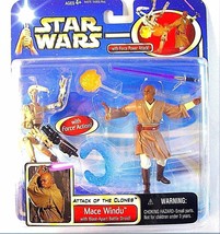 Star Wars - Attack Of The Clones Deluxe Mace WINDU+BLAST-APART Battle Droid,New - £29.89 GBP