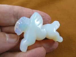 (Y-PEG-RU-572) white wild PEGASUS flying gemstone winged horse Figurine ... - $263.54 MXN