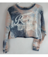 Originality Women&#39;s Tie Dye Route 66 Retro Cropped Sweatshirt Size Small - $16.82