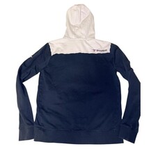 Tecnifibre Half Zip Knit Hooded Top Navy White Men’s M Tennis Pullover image 8