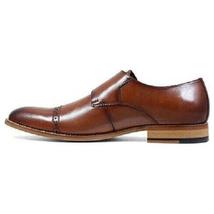 Stacy Adams Desmond Shoes Cap Toe Monk Strap Cognac Leather 25162-221 image 4