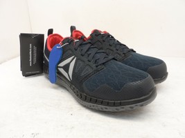 Reebok Work Boy&#39;s Low Zprint EH SR Steel Toe Athletic Work Shoes Navy Size 6.5M - £45.55 GBP