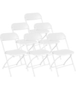 12-Pack White Folding Chairs, Stackable Metal Party Chairs for Events - $5,654.68 MXN
