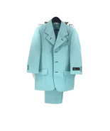 Boys&#39; Falcone Suit 2 Piece Turquoise Single Breasted Flat Front Size 5R - £39.22 GBP
