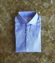 Thomas Pink London Tailored Fit Blue Formal Shirt $149 Worldwideshipping - £69.82 GBP