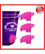 Hot Chick Feeder: Easy Install 3-Port PVC Poultry Feeder - BPA Free &amp; Ve... - $63.35