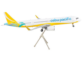 Airbus A321neo Commercial Aircraft Cebu Pacific White Yellow Gemini 200 Series 1 - £84.33 GBP