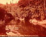 Vtg Postcard 1910 Sepia PNC River Scene at Ben Lomond Hotel California B... - $13.32