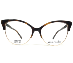 Vera Bradley Eyeglasses Frames Tonia Neapolitan Tortoise Gold Leather 53... - £58.78 GBP