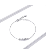 Authentic 925 Sterling Silver &quot;BabyGirl&quot; Zircon Bracelet - FAST SHIPPING!!! - £19.66 GBP