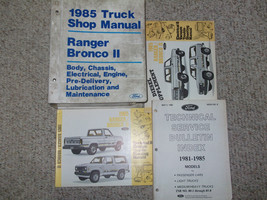 1985 Ford Ranger BRONCO II Camion Servizio Negozio Riparazione Manuale Set OEM - £133.59 GBP