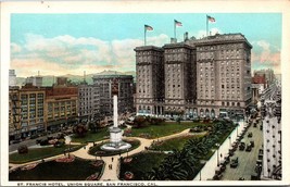 St Francis Hotel Union Square San Francisco California CA UNP WB Postcard L10 - £2.09 GBP