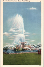 Buckingham Fountain Grant Park Chicago Illinois Postcard - £18.96 GBP