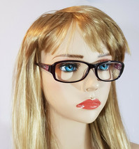 ANNA SUI Eyeglasses AS549 Purple Pink Rectangle Optical Frames Butterflies Women - £130.91 GBP