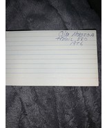 Olga norozova autograph 3x5 Index Card - $9.49