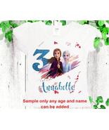 Frozen birthday shirt, Personalized girls Elsa Anna birthday shirt, Girl... - £15.67 GBP+