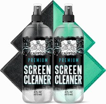 Screen Cleaner Spray Kit 2X 4oz Sprayer Bottles 4X Microfiber Cleaning C... - £18.56 GBP