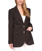 Michael Kors Womens Two-Button Mensy Blazer Black B4HP - $45.55+