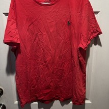 Polo Ralph Lauren Mens Custom Slim Fit T Shirt  Crew neck Red XXL 100% Cotton - £10.28 GBP