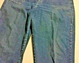 Women&#39;s Rider Blue Jeans Pant Size 12 Capris Medium Cotton 34&quot; W 21&quot; I 0... - £4.73 GBP