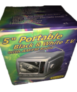 5” Portable Black &amp; White TV With Radio Curtis-New(Display Model)-SHIPS ... - $2,796.78 MXN