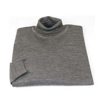 Men PRINCELY Turtle neck Sweater From Turkey Merino Wool 1011-80 Mid. Gray image 3