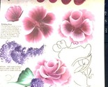 Plaid folk art one stroke reusable teaching guide 1101 cabbage rose bouquet thumb155 crop
