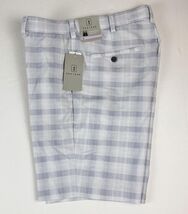 PGA TOUR Men's 9in Shadow Plaid Golf Shorts Blue Gray Size 32 Active Wai... - $27.99