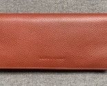 Longchamp Le Foulonne Veau Continental Leather Wallet ~NWT~ Chestnut - $193.05