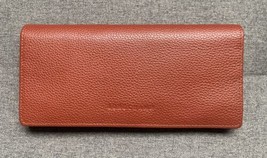 Longchamp Le Foulonne Veau Continental Leather Wallet ~NWT~ Chestnut - £154.31 GBP