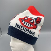 Vintage Cleveland Indians Chief Wahoo Winter Beanie Hat Made in USA - £31.15 GBP