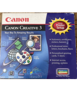 Canon Creative 3 PC CD Rom Software-Rare-SHIPS N 24 HOURS - €59,40 EUR