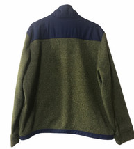 Men’s Goodfellow &amp; Co. Mens Full Zip Fleece Jacket Green Blue Size XL - £13.21 GBP