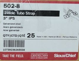 Sioux Chief 502 8 Two Hole Tube Strap Three Inch IPS Box Of 25 image 6