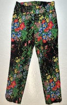 Soft Surroundings In Bloom Floral Slim Ankle Pants Sz Small Pull On Stretch EUC - £23.91 GBP