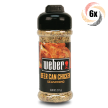 6x Shakers Weber Beer Can Chicken Flavor Seasoning | 6oz | Gluten & MSG Free - $41.56