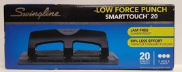 Swingline SmartTouch 3-Hole Punch, Low Force, Metal, 20 Sheets (A7074075) - £18.61 GBP