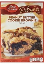 Peanut Butter Cookie Brownie Betty Crocker Delights Mix Bar Mix 17.2 Ounce - $3.99