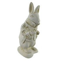 Zeckos Alice in Wonderland White Rabbit Garden Statue Museum White - £78.15 GBP