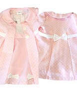 Bonnie Jean Girls 24 Month Light Pink Dress Polka Dot Mid-length Jacket Set - $24.08