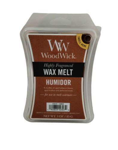 Primary image for WoodWick Humidor Highly Fragranced Wax Melts 3oz Brand NEW in Package
