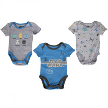 Star Wars Iconic Symbols 3-Pack Infant Bodysuit Set Multi-Color - £19.64 GBP