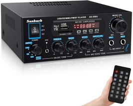 The Sunbuck Wireless Bluetooth Audio Amplifiers, 200W Power Home Stereo - £51.08 GBP