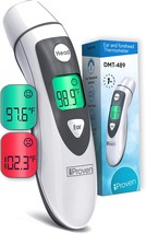IProven Thermometer for Adults Forehead and Ear Fever Alarm 1 Second Rea... - £44.57 GBP