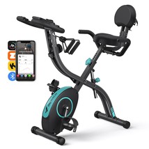 Folding Exercise Bike, 4 In 1 Magnetic Stationary Bike For Home With 16-Level Re - £306.88 GBP