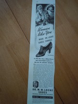 Women Like You Made Dr. Locke Shoes Famous Print Magazine Advertisement ... - $6.83 CAD