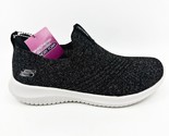 Skechers Ultra Flex Delightful Joy Black Gray Womens Size 5.5 Casual Shoes - £40.26 GBP