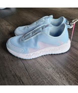 JUSTICE GIRL Slip On Athletic Sneakers Shoes Blue 4 NWT No Lace Comfort ... - $32.48 CAD