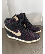 Nike Dunk Sky Hi Hidden Wedge Premium Purple/Black Sneaker 585560-001 Wo... - $70.09 CAD