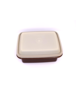 Vintage Tupperware Freeze N Save Ice Cream Keeper w/ Lid Brown 1254-9 - $9.89